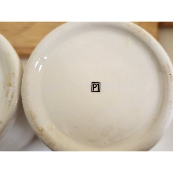 SALT & PEPPER/PIER 1-Set of Shakers With Wood Board Stand-Cork Tops-Set of 3 - Picture 6 of 10